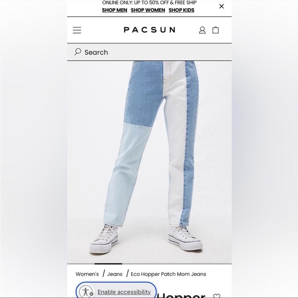 NWOT color block mom jean - Picture 3 of 7